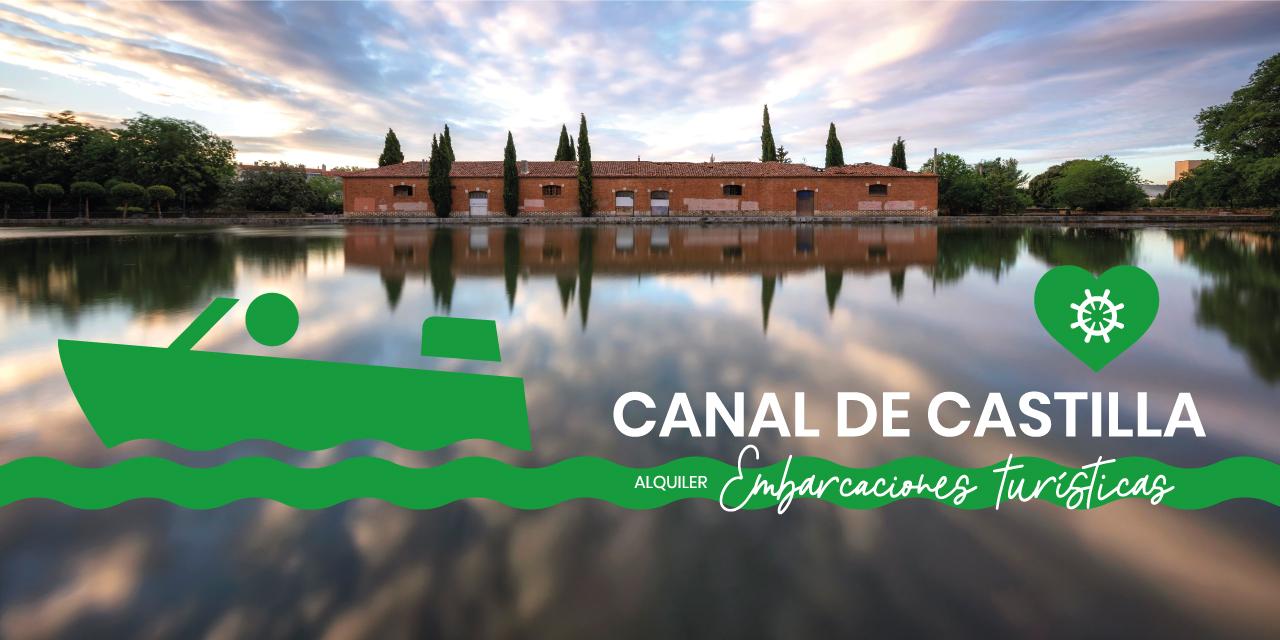Embarcaciones turísticas en el Canal de Castilla